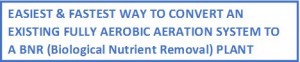 Convert aerobic system to BNR plant sign.