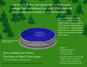 Water storage tank with reuse information.